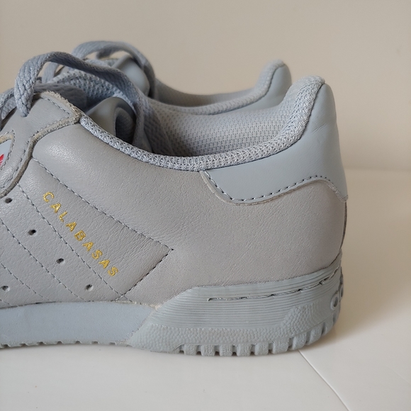 Adidas Yeezy Calabasas Powerphase Leather Sneakers Grey Size US 6.5 - Picture 8 of 16